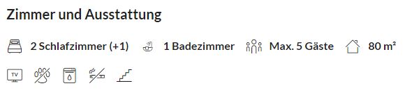 Ausstattung Übersicht